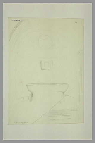 Sorte d'abside, avec voute en cul-de-four, percée d'un oculus, image 1/1
