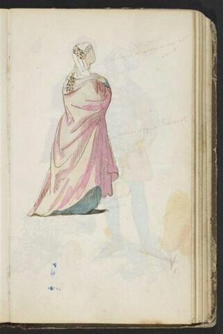 Femme en costume du Moyen-Age