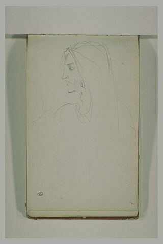 Tête d'oriental, vu de profil, image 1/1