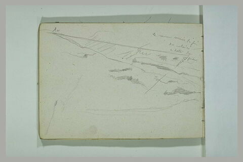 Paysage ; notes manuscrites, image 1/1