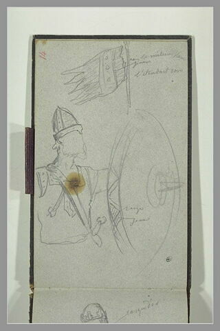 Oriflamme ; partie d'armure ; bouclier, image 1/1