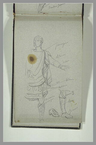 Etudes de costume ou partie de costume du Moyen-Age, image 1/1