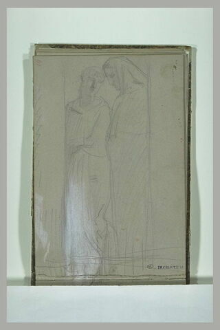 Etudes de moines debout, image 1/2