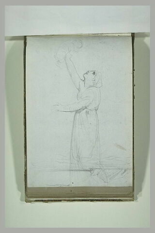 Figure féminine les bras tendus vers le haut, image 1/1