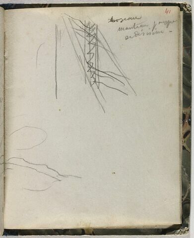 Esquisse avec note manuscrite, image 1/1