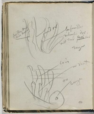 Deux esquisses d'ornement, image 1/1