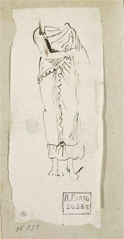 Etude de costume antique, image 1/2