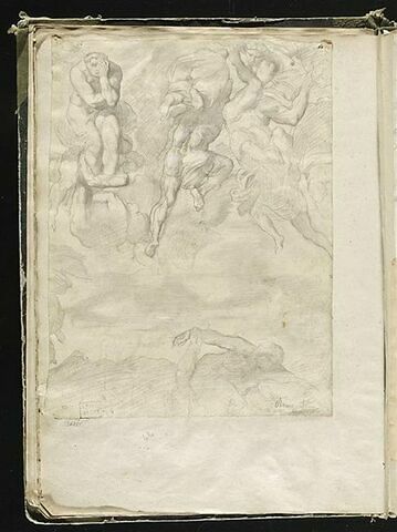 Etude partielle du 'Jugement dernier' de Michel-Ange, image 1/2