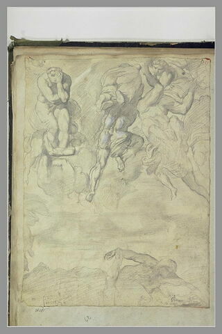 Etude partielle du 'Jugement dernier' de Michel-Ange, image 2/2