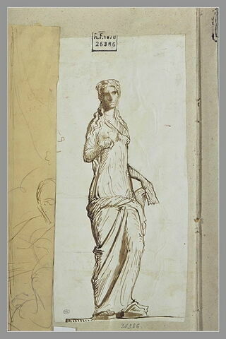 Statue antique de femme, image 1/1