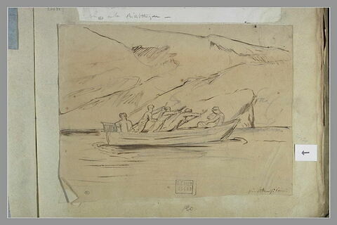 Rameurs sur une barque près d'Amalfi, image 1/1