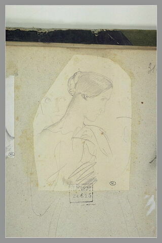 Femme, vue de profil, à droite, image 1/1