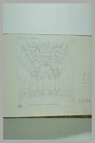 Grottaferrata : Intérieur de de chapelle du Dominiquin