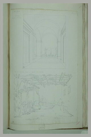 Velletri : vue du vestibule du palais Lancelloti et vue de la ville, image 1/1
