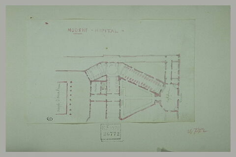 Modène : hôpital ; plan