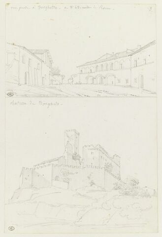 Borghetto : place entourée de maison ; Borghetto : château