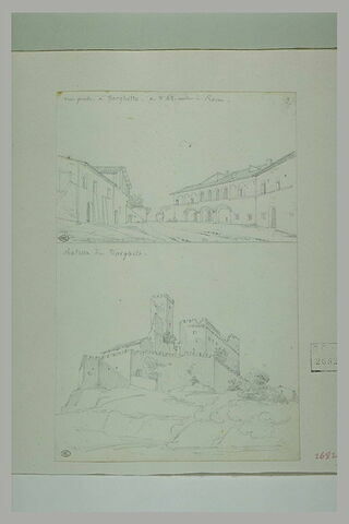 Borghetto : place entourée de maison ; Borghetto : château, image 2/2