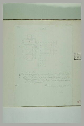 Arezzo : plan de la Chiesa di Badia et notes, image 1/1