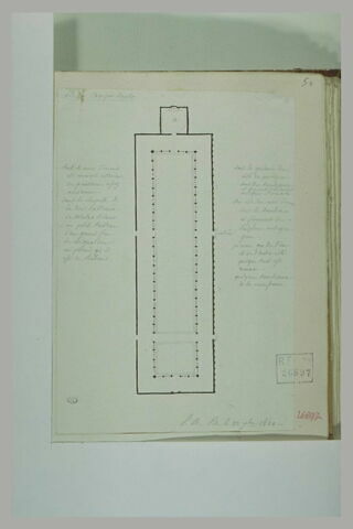 Pise : plan du Campo Santo et annotations manuscrites, image 1/1