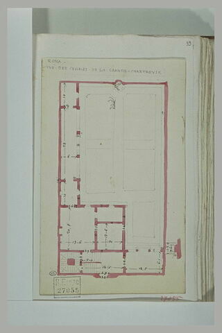 Rome: plan d'une des cellules de la Grande Chartreuse, image 1/1