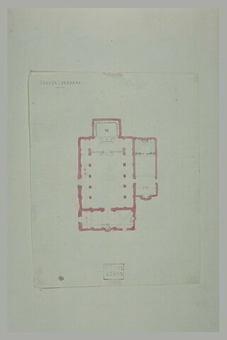 Plan d'un édifice à Grotta Ferrata