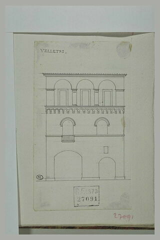 Façade de palais à Velletri