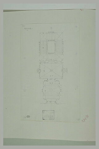 Plan d'un édifice à Ancone