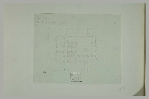 Plan du Palais Caprara de Bologne, image 1/1