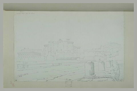 Naples : vue du Château-Neuf et du Palais-Royal, image 2/2