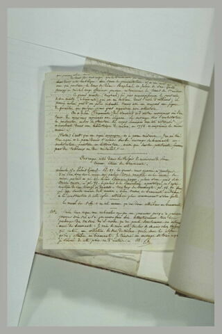 Feuillet manuscrit, extrait de l'article 'Bramante', image 2/2