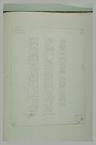 Ornements sur un piedroit vers l'archivolte, et sur un pilastre, Spolète, image 1/1