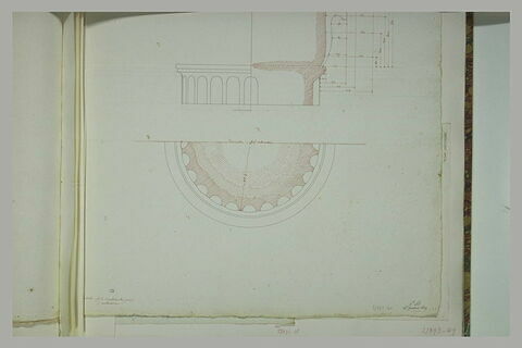 Rome : coupes d'éléments d'architecture du Temple de Vesta, image 2/2