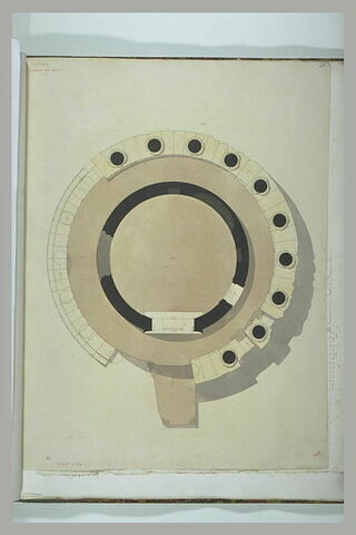 Tivoli : plan du Temple de Vesta