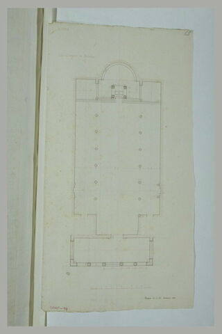 Rome : plan de l'église Saint-Georges au Velabre, image 1/1