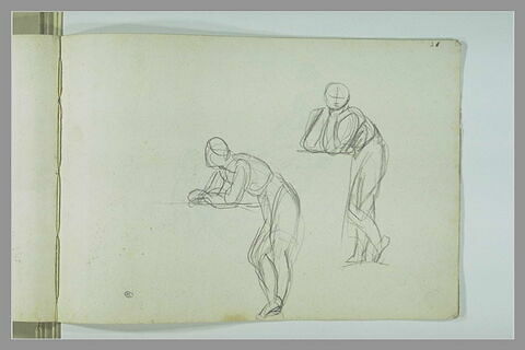 Deux études de figure accoudée, image 1/1