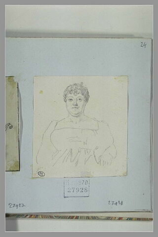 Une femme, corpulente, de face, vue à mi-corps, image 2/2