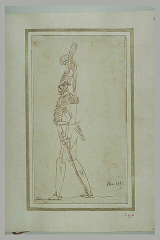 Officier de carabinier marchant vers la gauche, image 1/1
