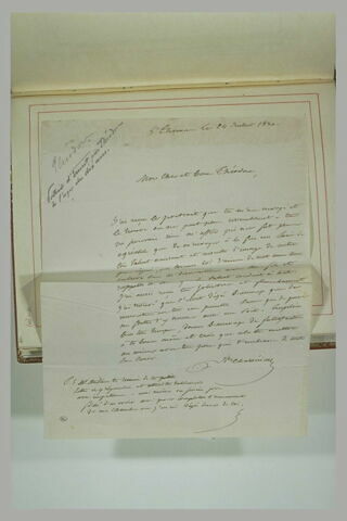 Lettre de Benoit Chassériau à son fils, Saint-Thomas le 24 juillet 1830, image 1/1