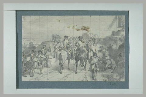 Convoi d'armée sous Louis XV
