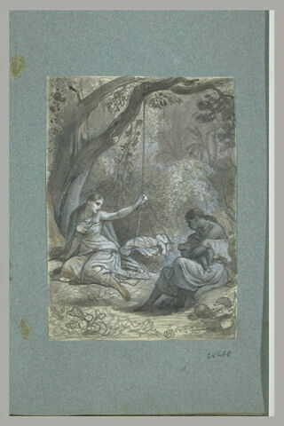 Deux jeunes indiennes assises avec des enfants, image 1/1