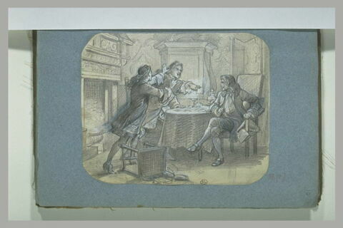 Scène époque Louis XIV : des hommes se menaçant, image 1/1