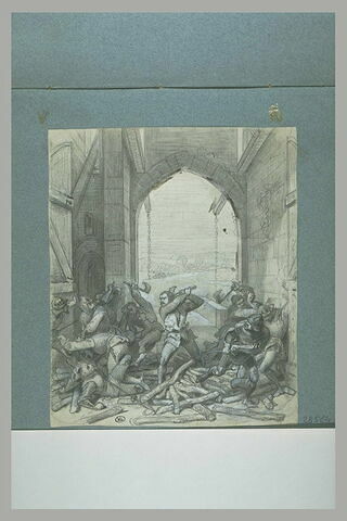Bataille à l'entrée d'un château avec Du Guesclin, image 1/1