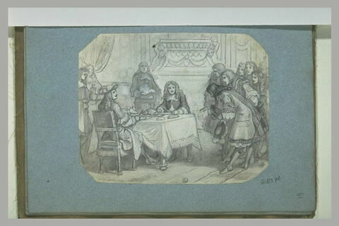 Louis XIV faisant déjeuner Molière avec lui, image 1/1