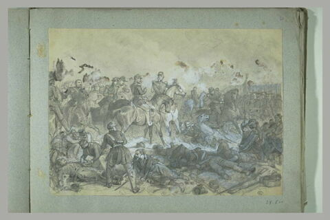 Napoléon III et son Etat-major à une bataille, image 1/1