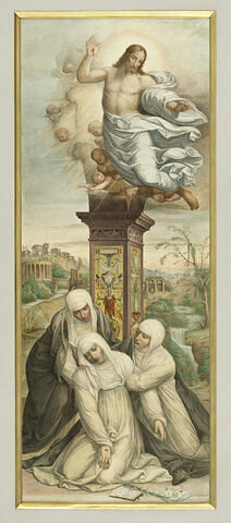 L'évanouissement de sainte Catherine de Sienne , copie d'après Sodoma