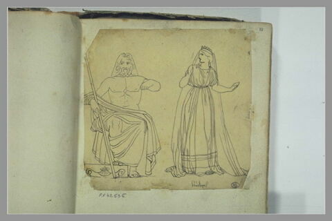 Deux figures d'après l'antique, image 1/1