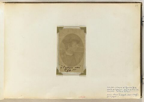 Homme en buste, la tête tournée à droite : Gauguin