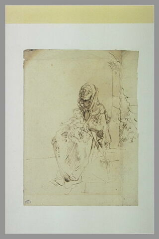 Vierge assise tenant l'Enfant sur ses genoux, image 2/2
