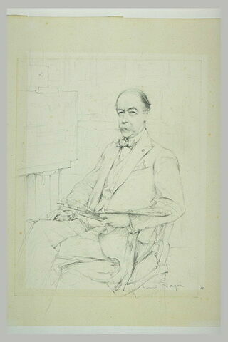 Portrait de Walter Gay, assis, de trois quarts à gauche, image 1/1