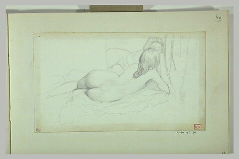 Deux femmes nues sur un lit, face à face, image 1/1